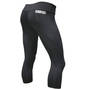 Savage Barbell 18” Black Capris Brand New